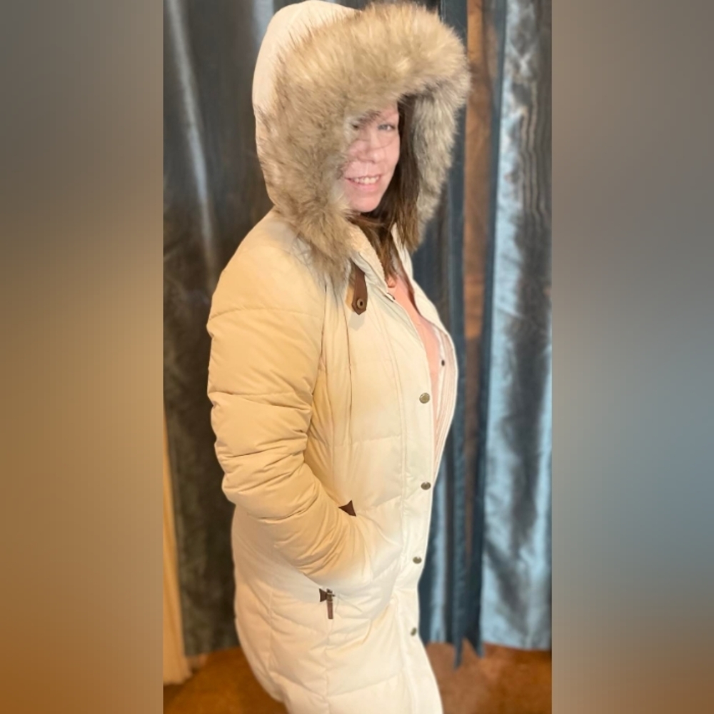 Woman's Ralph Lauren white coat